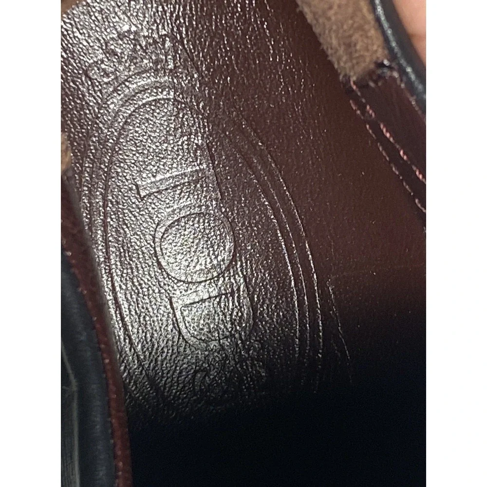 TOD'S Black Italian Leather Woman's Slip On Classic Sneakers/Loafers US size 6.5